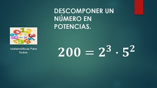 Descomponer un Número usando Potencias [upl. by Minnaminnie]