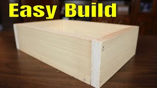 How To Make A Wooden Box For Beginners  The Simple Way [upl. by Buskus630]