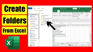 How to Create Folders From Excel As You Type [upl. by Ethelind]