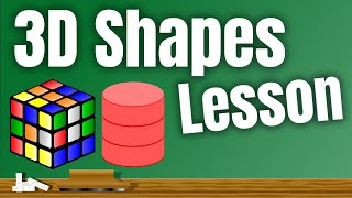 3D Shapes Lesson for Children  Classroom Video [upl. by Kylen]