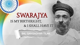 Bal Gangadhar Tilak Remembering The Father Of Swaraj Movement  Full Biography [upl. by Marigolde]