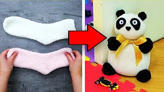 7 Ways To Reuse Old Socks [upl. by Ehcropal]