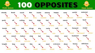 100 Opposite Words in English [upl. by Elijah560]