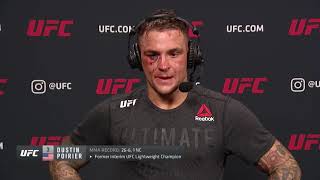 UFC Vegas 4 Dustin Poirier Postfight Interview [upl. by Llenod]