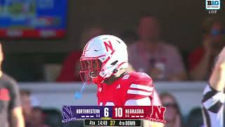 Jimari Butler sack vs Northwestern [upl. by Atinnor358]