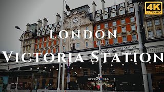 London Victoria Station Walk Through England 4K [upl. by Binah]