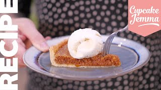 MY FAVOURITE DESSERT Treacle Tart Recipe amp Tutorial  Cupcake Jemma [upl. by Publia]