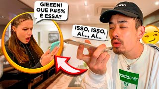 FINGI LIGAR PRA LIVIA GEMENDO PRA VER A REAÇÃO DELA KKKK trollagem LiviaJacob [upl. by Anet789]