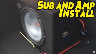 How To Install A Subwoofer And Amplifier In 5 Minutes [upl. by Erund]