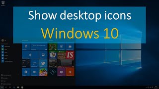 How to show desktop icons in windows 10 [upl. by Laforge145]