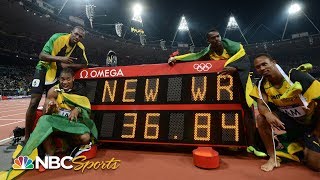 Usain Bolt anchors world record 4x100 relay at 2012 Olympics  NBC Sports [upl. by Ettennaej20]