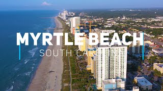 Myrtle Beach South Carolina  4K drone footage [upl. by Yvi]