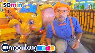 Learn Jungle Animals With Blippi  Blippi  Learning Videos For Kids  Education Show For Toddlers [upl. by Rehpetsirhc]