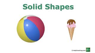 Flat and Solid Shapes  Math Lesson [upl. by Correy10]