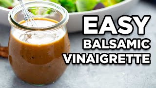 Homemade Balsamic Vinaigrette  Salad Dressing Recipes by MOMables [upl. by Viv]