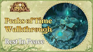 Peaks of Time Walkthrough Rest In Peace  AFK Arena [upl. by Thurlow116]