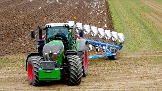 Fendt 1050 vario  8 furrow Lemken Diamant 11 OnLand Plowing  KMWP  Pflügen [upl. by Hindu]