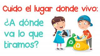 ¿A dónde va lo que tiramos La basura y el cuidado del medio ambiente  C del medio Primer grado [upl. by Nnyleuqcaj806]