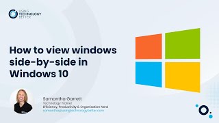 How to View Two Windows SideBySide in Windows 10 [upl. by Januarius]