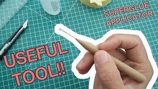 SUPERGLUE applicator  Model Making How to [upl. by Salohcim]