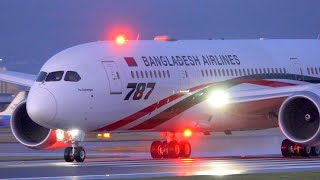 Beautiful Takeoff Biman Bangladesh Airlines S2AJU Boeing 7878 BG208 Manchester To Sylhet 1022020 [upl. by Alleahcim]