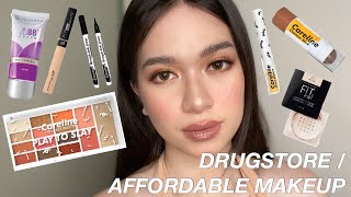 AFFORDABLE MAKEUP FROM THE DRUGSTORE  MAKEUP LOOK  Danah Asaña Philippines [upl. by Yonah]