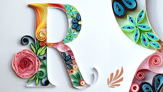 QUILLING How to Quill a Letter R [upl. by Edmead]