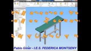 CURSO AUTODESK INVENTOR Practica 3 Cinta Transportadora [upl. by Gambell11]