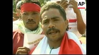 EAST TIMOR CAMPAIGN FOR REFERENDUM STARTED [upl. by Attelocin]