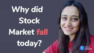 Why Stock Market Crashed today  Why did stock market fall today shorts [upl. by Sesylu]