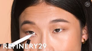 Waterline White Eyeliner Tutorial  Short Cuts  Refinery29 [upl. by Gelya]