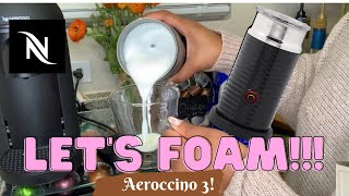 How To Foam Milk With Aeroccino 3 Make Coffee With Foam Tips amp Tricks  Easy Foamed Latte Recipe [upl. by Burger]