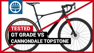 Cannondale Topstone vs GT Grade  SuspensionEquipped Gravel Bike Shootout [upl. by Barlow]