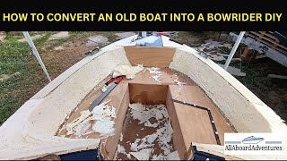 Boat conversion into Bowrider [upl. by Leif]