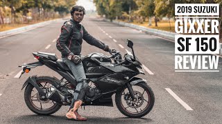 2019 Suzuki Gixxer SF 150 review  RWR [upl. by Philpot]