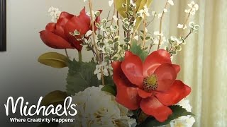 DIY Beginners Guide to Floral Arrangements  Floral Design  Michaels [upl. by Lennard]