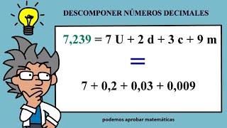 Descomponer Números Decimales Super Fácil [upl. by Bywoods]