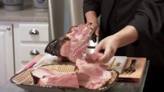 Delicious Bytes  How to carve a ham [upl. by Redleh]