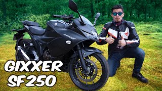 Suzuki GIXXER SF250  Nueva Campeona 250 cc  JohnRides Review Opinión [upl. by Steffin]