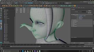 Autodesk Maya  Curve Warp Deformer for Toon Style Hair [upl. by Storz220]