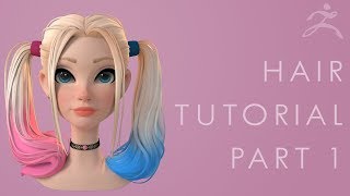 Zbrush Hair Tutorial Part 1  Breaking Down the Concept [upl. by Rabelais]