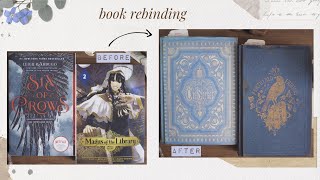 paperback to antique hardcover  book rebinding [upl. by Zorine]