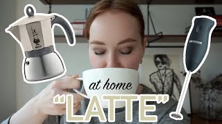 HOW TO MAKE A quotLATTEquot AT HOME moka pot  frother [upl. by Sefton]