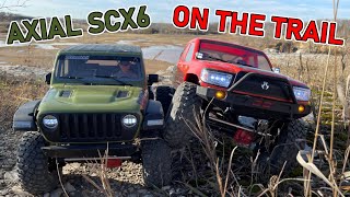 AXIAL SCX6 HONCHO TRAILING AFTER UPGRADES [upl. by Nnyliram]