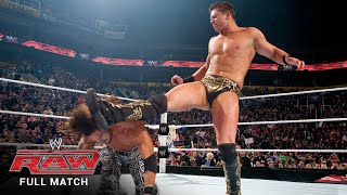 FULL MATCH  The Miz vs John Morrison – WWE Title Falls Count Anywhere Match Raw January 3 2011 [upl. by Hutt412]