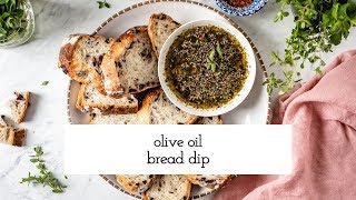 Olive Oil Bread Dip Recipe [upl. by Aizitel]