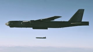 B52 Launching AGM86B AirLaunched Cruise Missile That Can Penetrate Deep Into Enemy Defense [upl. by Alliscirp]