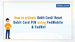 Debit Card Activation Using FedNet amp FedMobile [upl. by Deck161]