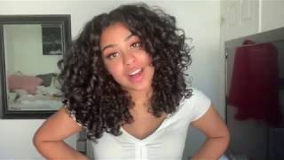 CURLY HAIR ROUTINE  2C TO 3B CURLS  VOLUME amp DEFINITION [upl. by Aysab685]