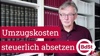 Wie kann man Umzugskosten von der Steuer absetzen Steuertipp [upl. by Yroj595]